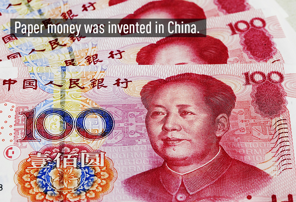Tiền giấy được phát minh tại Trung Quốc