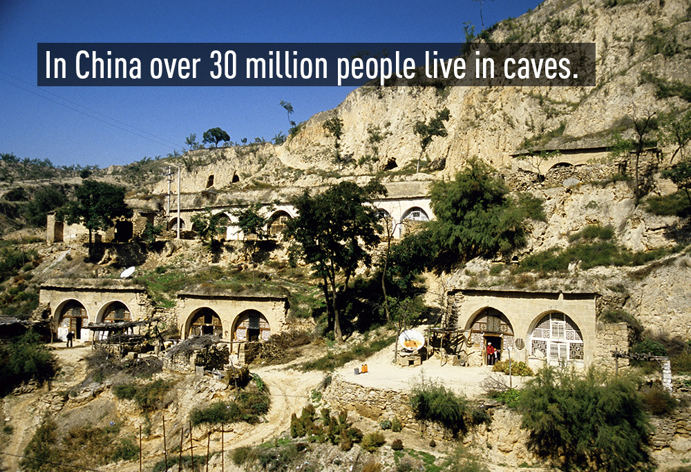 Có khoảng 30 triệu người dân Trung Quốc đang sinh sống trong các hang động