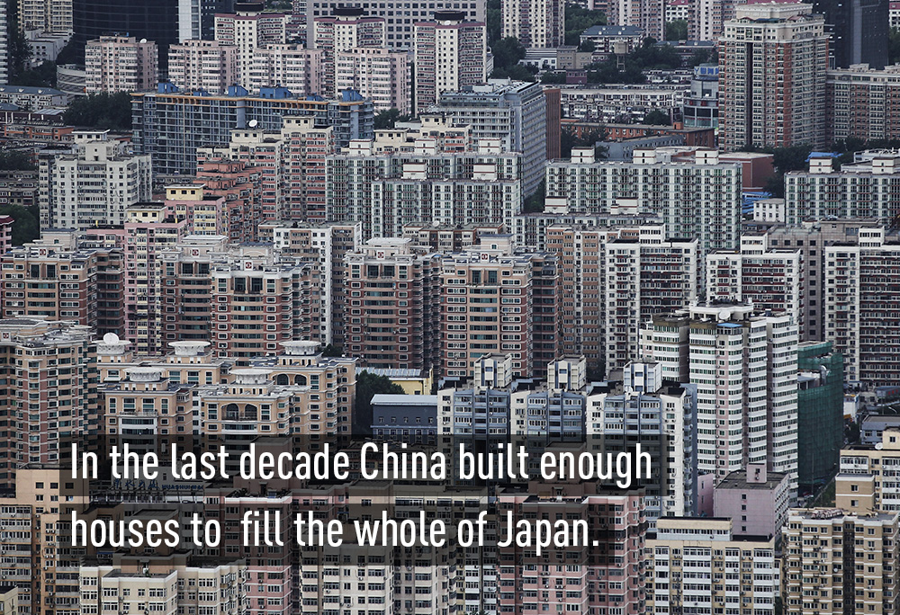 Vào thập niên trước, số căn hộ mà Trung Quốc đã xây dựng có thể đủ chứa toàn bộ dân số Nhật Bản