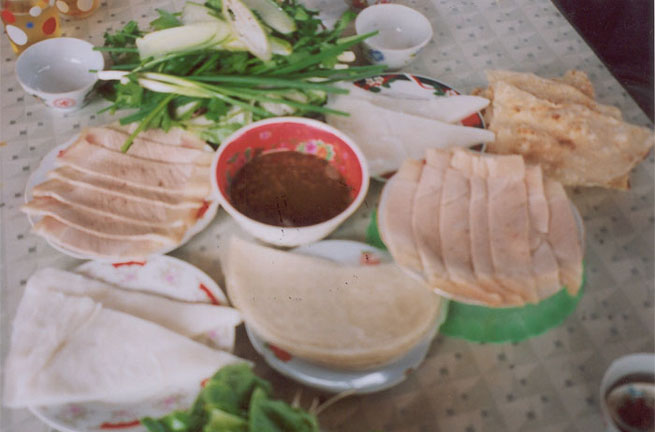 Bánh tráng thịt heo Đà Nẵng