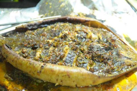 Món ngon Đồng Hới, Quảng Bình: Cá đuối nướng.