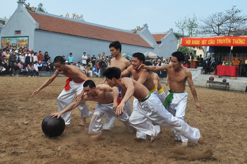 Trai Ha thanh tro tai vat cau dau xuan