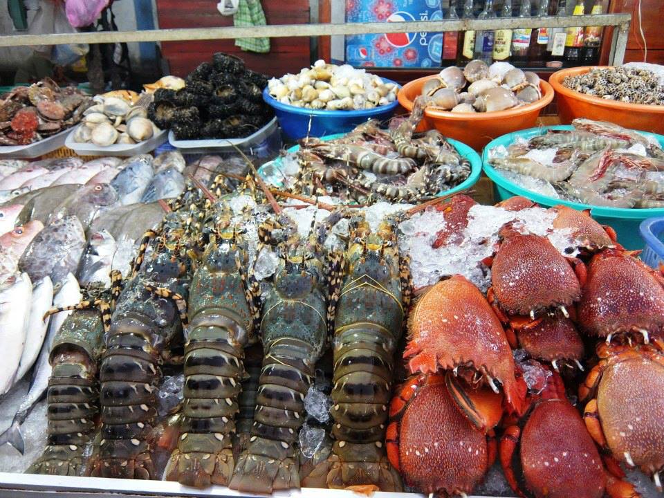 Hải sản Ninh Thuận nổi tiếng tươi, ngon.