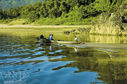 Sông Thu Bồn có lưu vực lớn nhất tỉnh Quảng Nam với diện tích trên 10 nghìn km2
